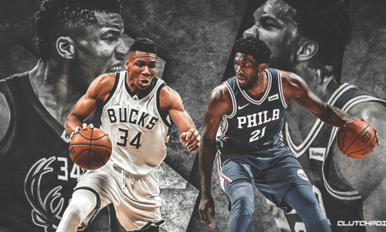 Giannis Antetokounmpo Joel Embiid duel is the 1st time opposing players have a 40 15 line since 1966 1000x600 1